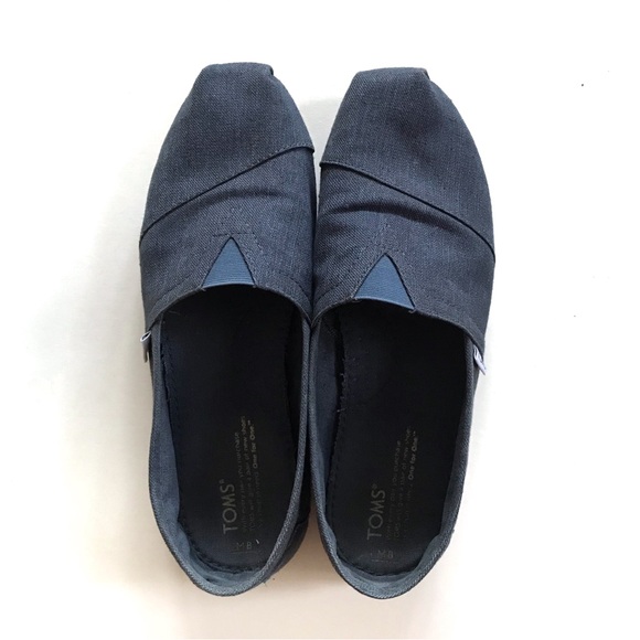TOMS Navy Blue Men's Classics Sz 8 - Picture 2 of 4
